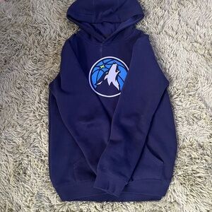 Men's Navy Blue Hoodie timberwolves